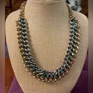 Unique dual tone necklace